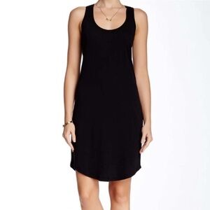 NWOT White Short Tank Dress in Black Size Small